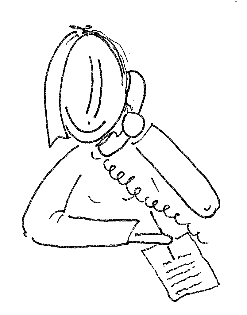 Person, die telefoniert